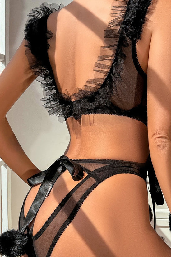 🌟 Conjunto de transparencia y seducción de encaje  🌟