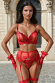 🔥 Elegance in Red Passion - Sexy lace lingerie set 🔥