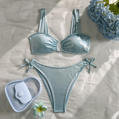 ✨ LUMIÈRE D’OCÉAN – Le bikini éclatant qui capture la magie de l’été