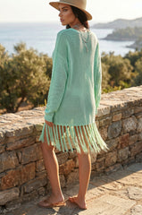 ✨ SOFT ESCAPE – The mint green knit dress that elevates your summer moments