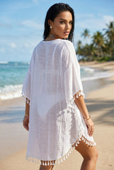 ✨ LAGUNA SUN – El vestido playero bohemio blanco que ilumina tu verano