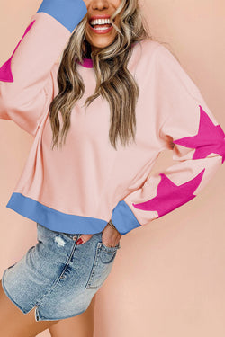 Over-dimensional sweatshirt with exposed seams *