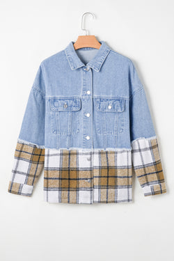 Dank jacket Oversize checkered buttoned *