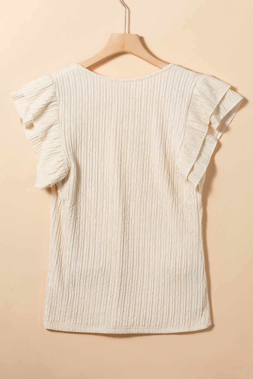 High textured crumpled with floating sleeves *