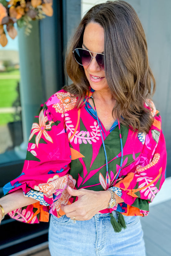 Flying blouse and puffy sleeves *