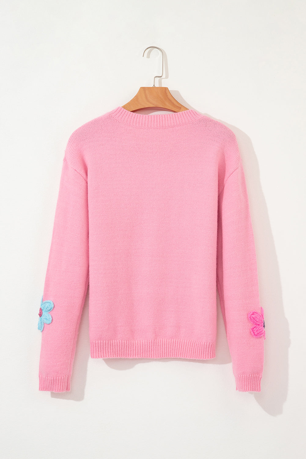 Cardigan boutonné rose à motif floral *-A WOMAN WE LOVE