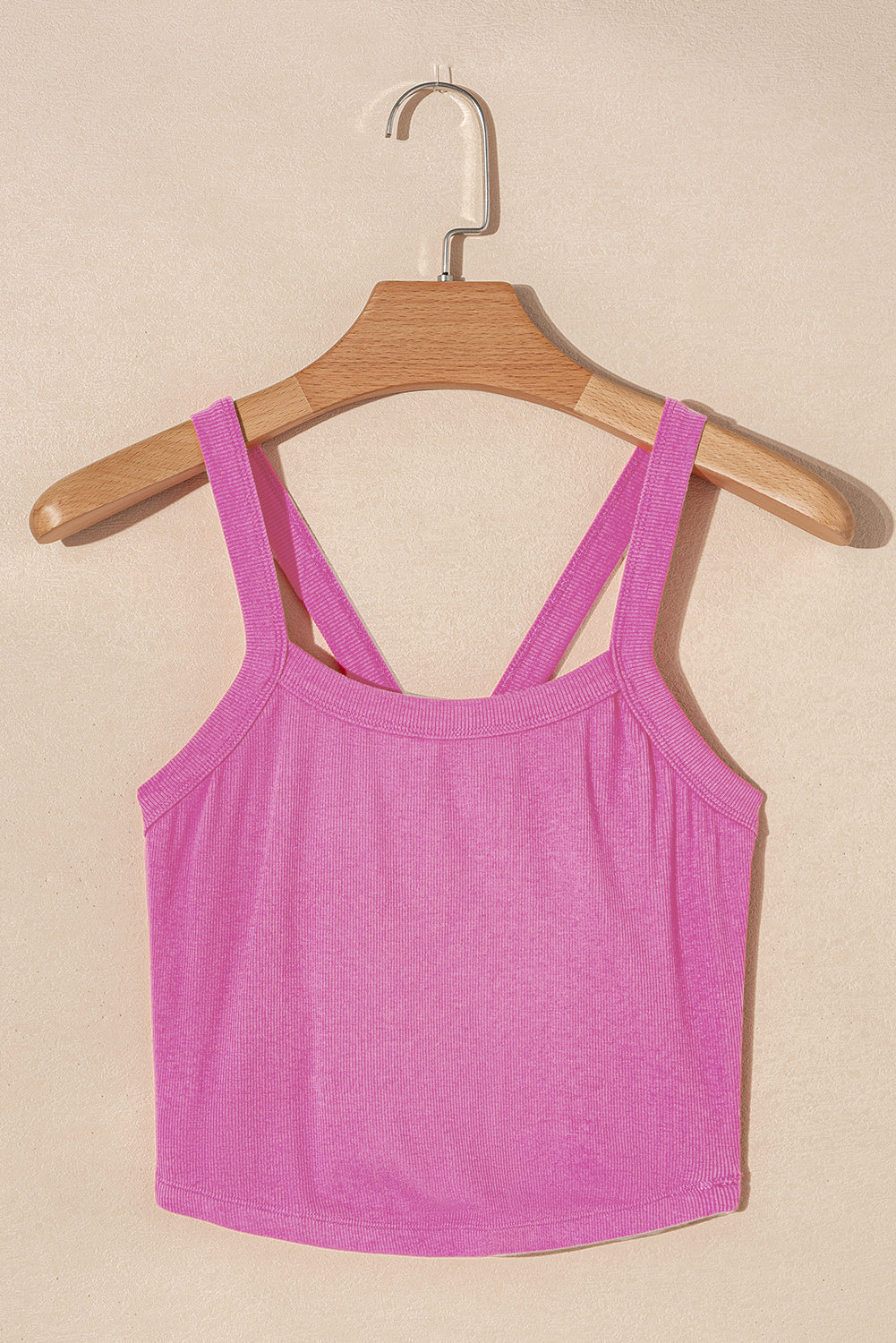 BONBON Athletic Ribbed Crated Cami Top