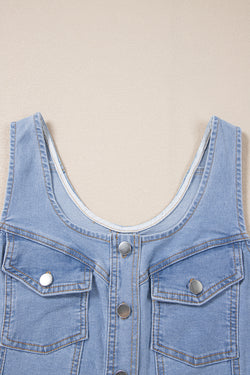 Shortly sleeveless denim dress *