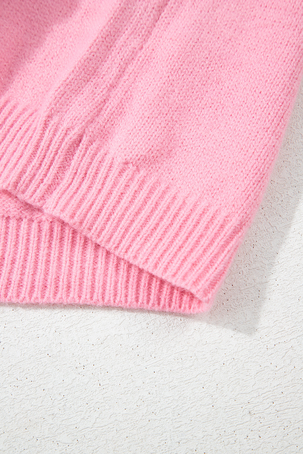 Cardigan boutonné rose à motif floral *-A WOMAN WE LOVE