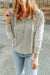 Gray hoodie patchwork in textured knitting with long sleeves