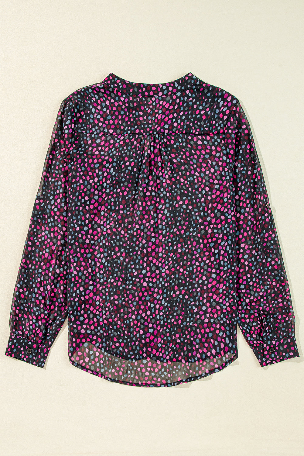 Chemise décontractée boutonnée imprimée à pois *-A WOMAN WE LOVE
