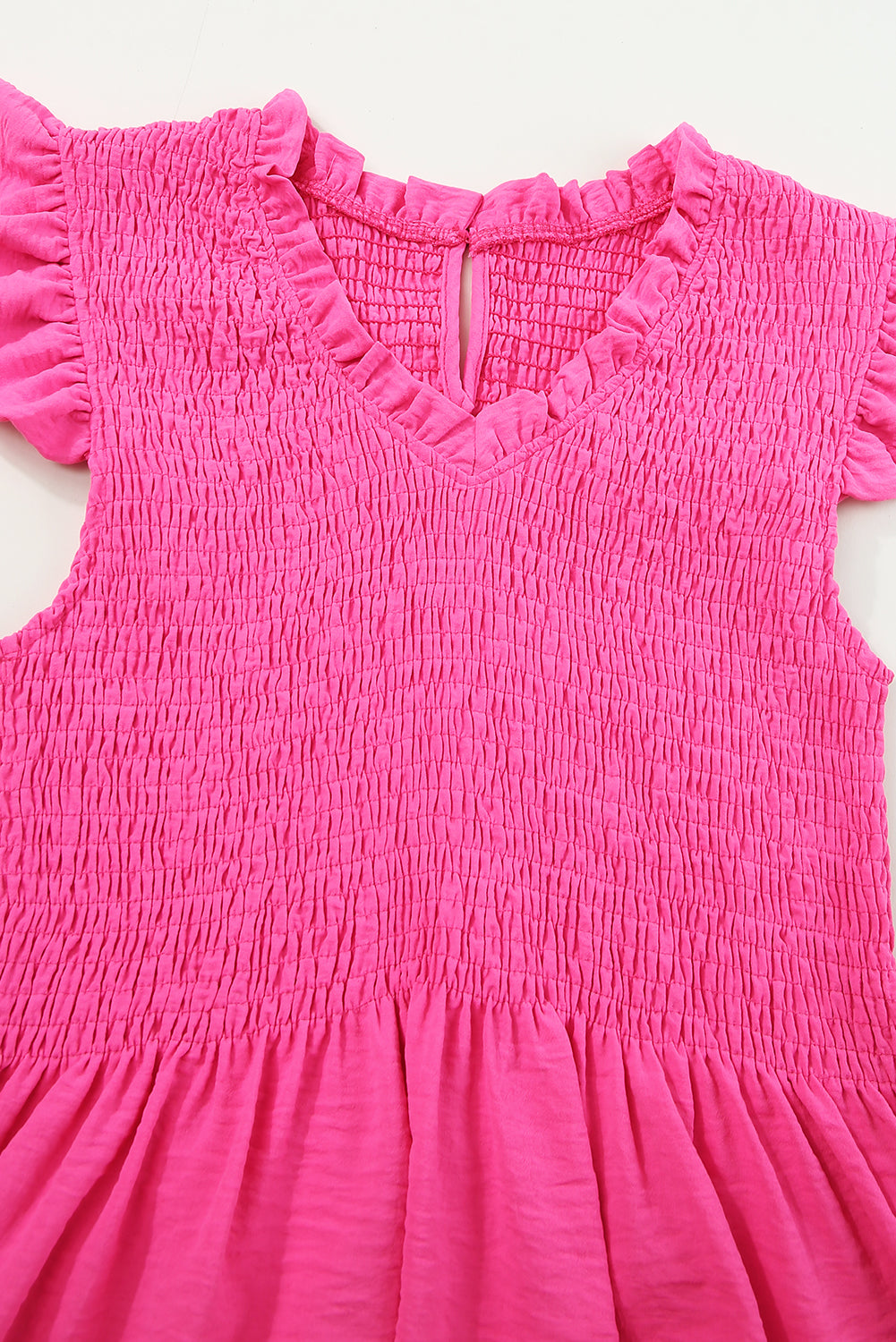 Rose Blouse à manches à manche à manche à manches