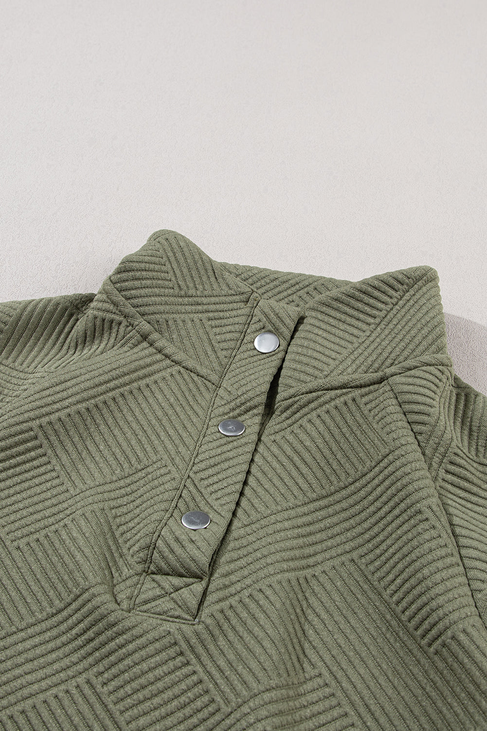 Sudadera de tejer verde de laurel verde verde con bolsillo canguro