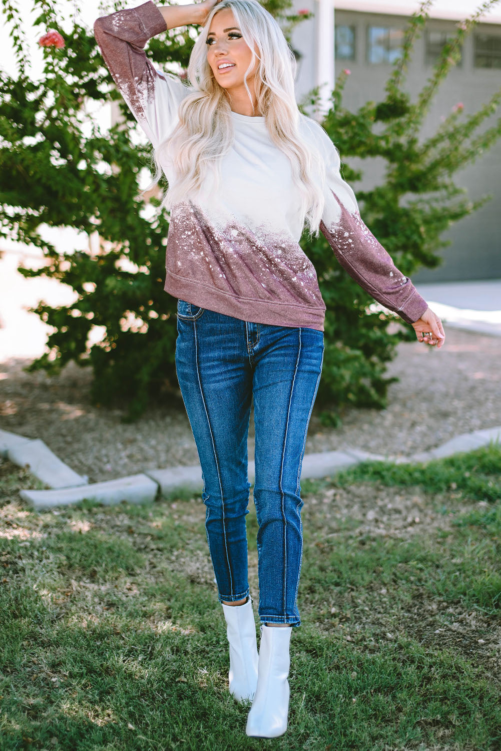 Tie-dye gradient sweatshirt