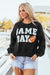 GAME DAY Graphic Black Pullover Sweatshirt