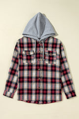 Buttoned hooded jacket *