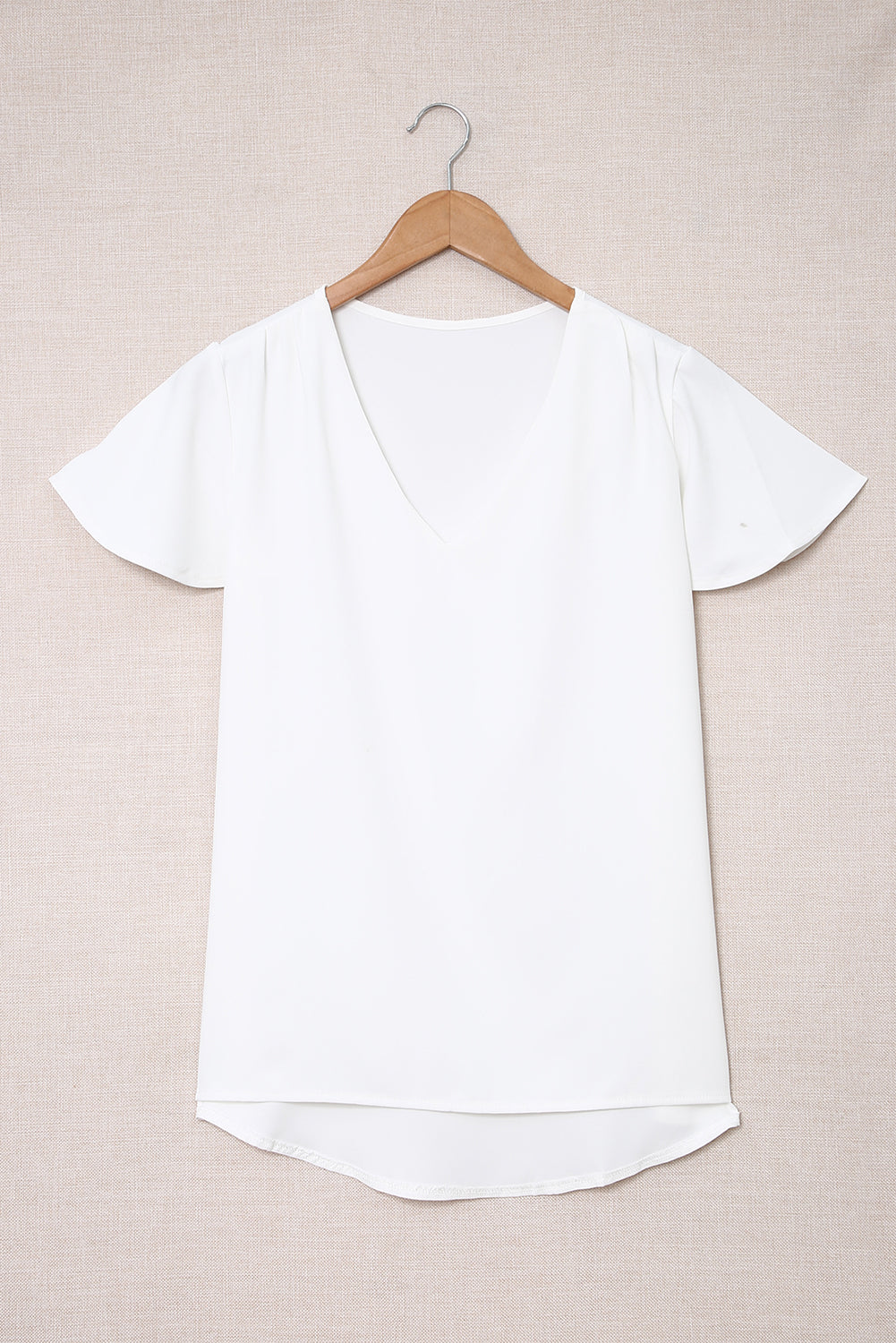 T-shirt blanc couche en V