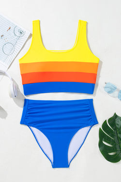 Maillot de Bain Colorblock Chic *