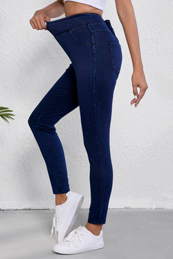 Jegging Slim Extensible Alta Ashleigh Blue en color