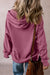 Valériane loose fit hoodie with drawstring and kangaroo pocket in solid color