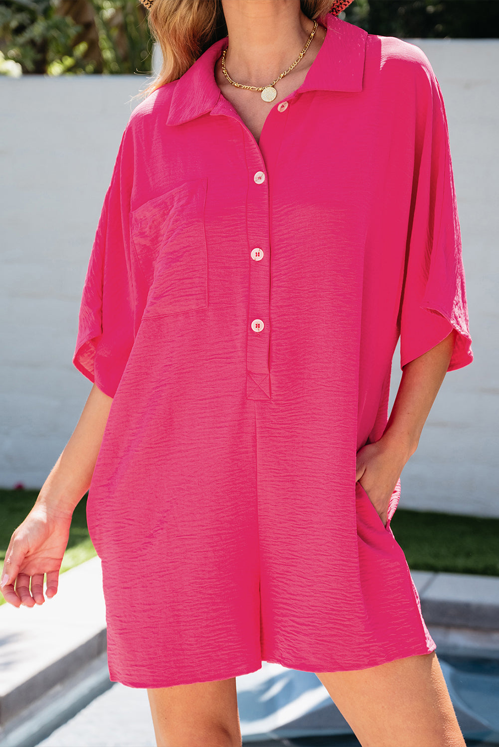 Combi-short ample rose vif *-A WOMAN WE LOVE