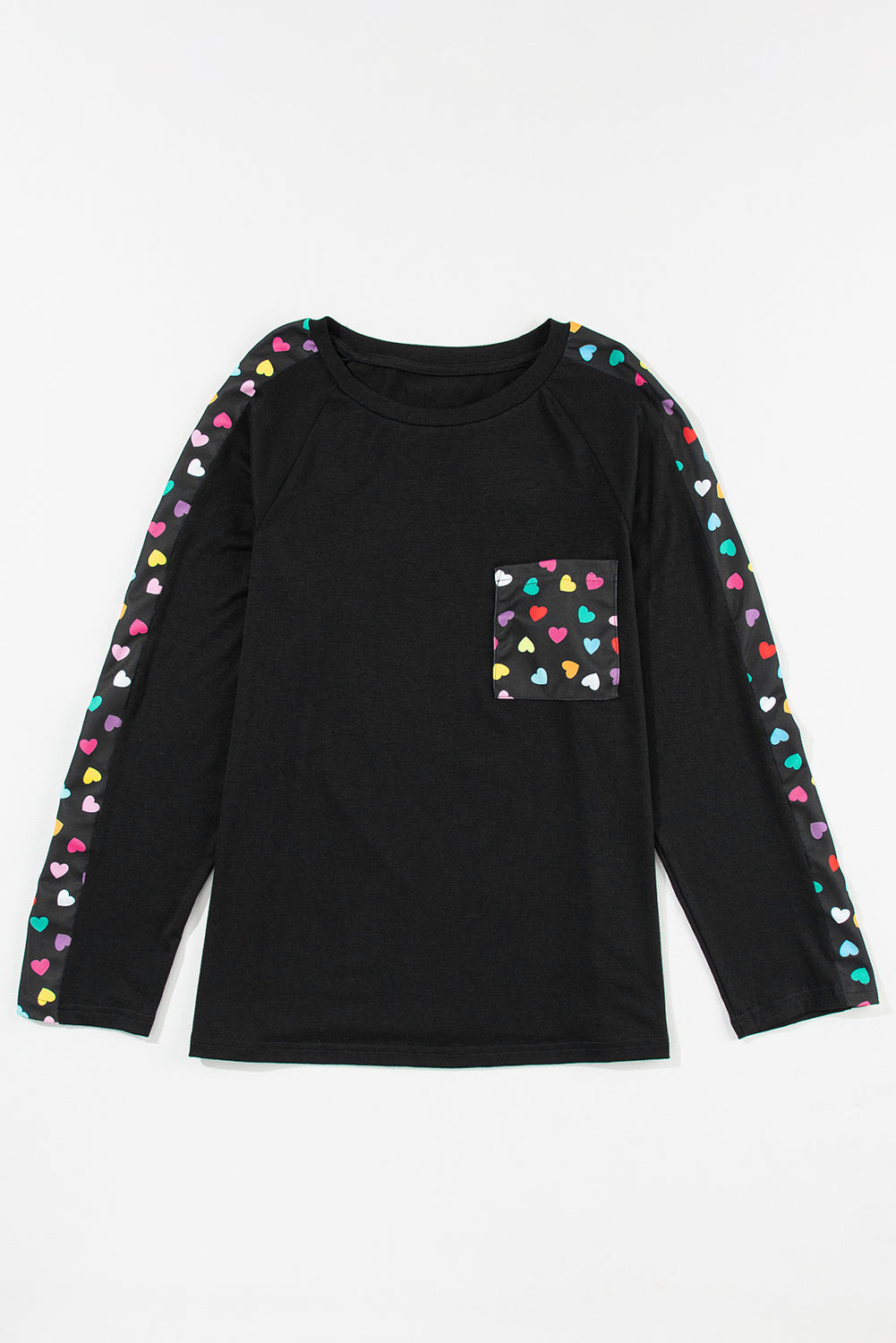 Black's San Valentino Love Hearts Raglan Sleeve Top