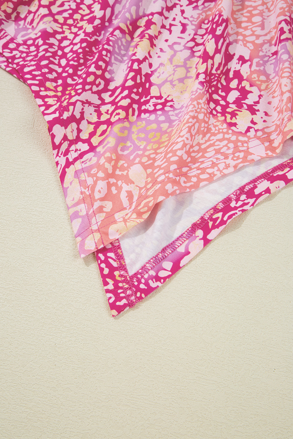 Pink - High Classic tunic with leopard print and tissue color *
