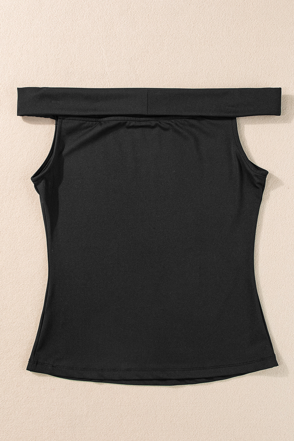 Black slim high with folded shoulders