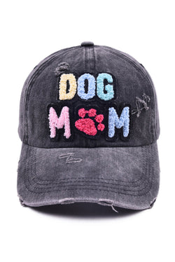 Casquette de baseball noire DOG MAMA