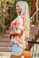 Chemisier côtelé jaune imprimé floral *-A WOMAN WE LOVE