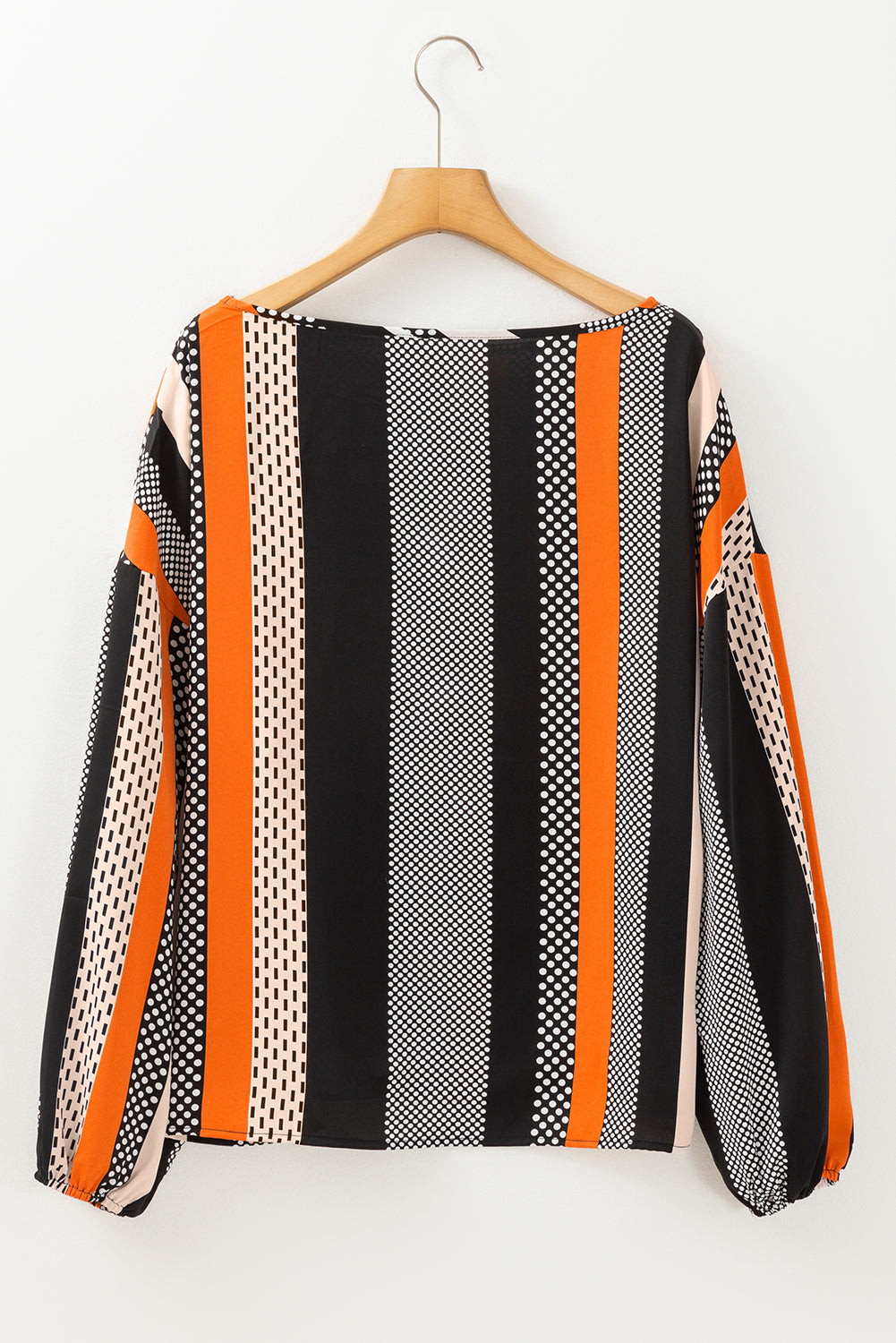 Chemisier orange à manches bouffantes imprimé *-A WOMAN WE LOVE