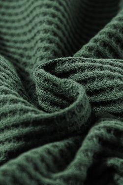 Body en tricot gaufré vert noirâtre *