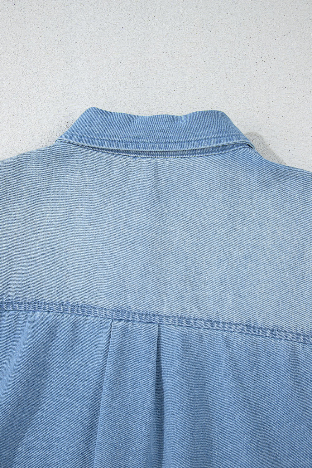 Robe de chemise en jean lavée moyen Beau Blue Risen