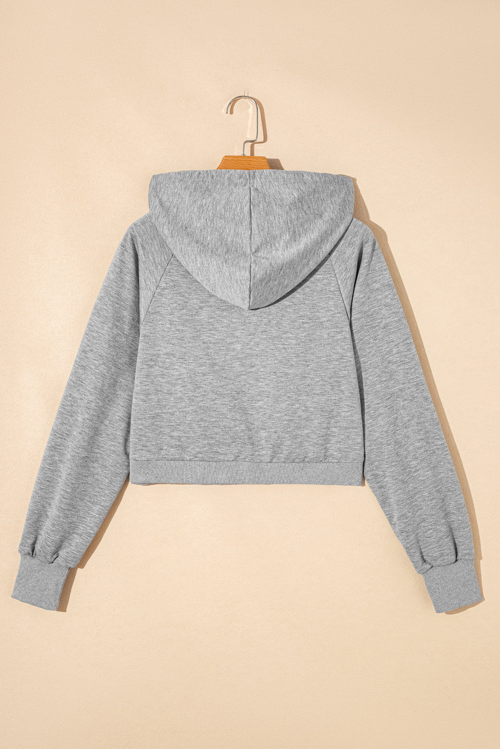 Sweat à capuche gris cordon et salon de pantalon à taille haute