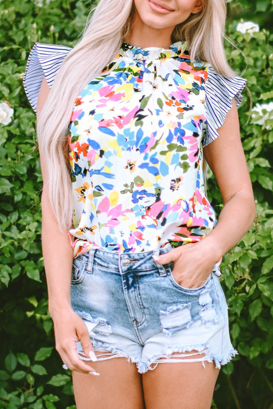 Light blue blouse with crazy sleeves *