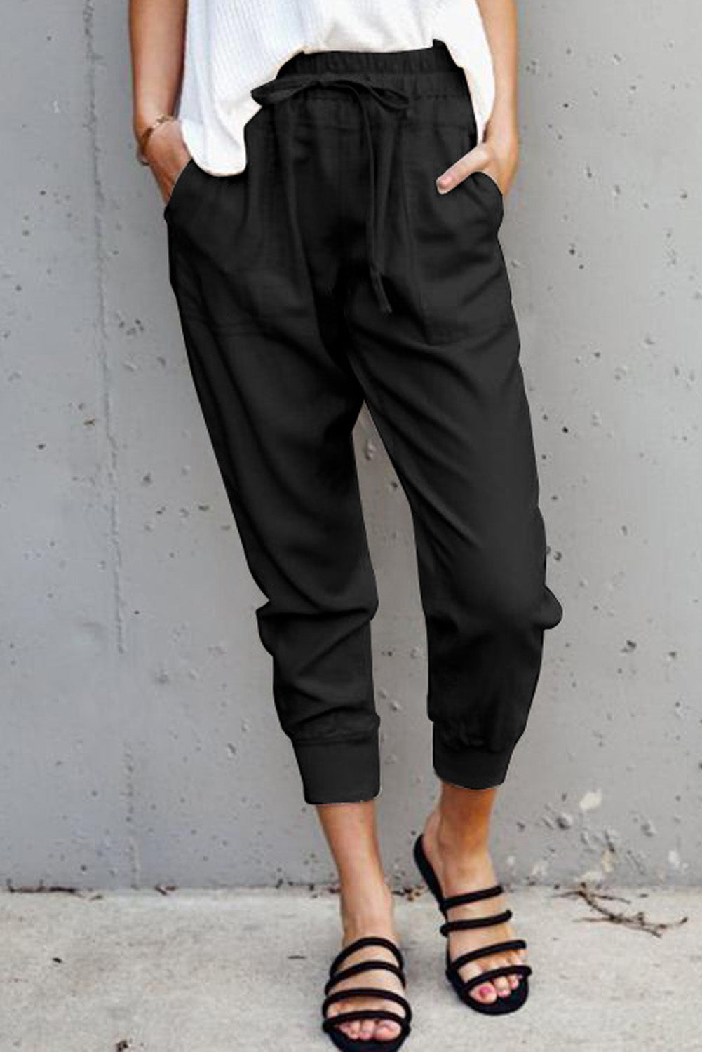 Pantalons de poches causales noires