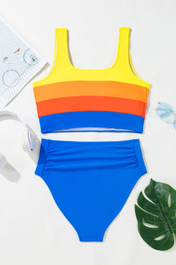 Maillot de Bain Colorblock Chic *