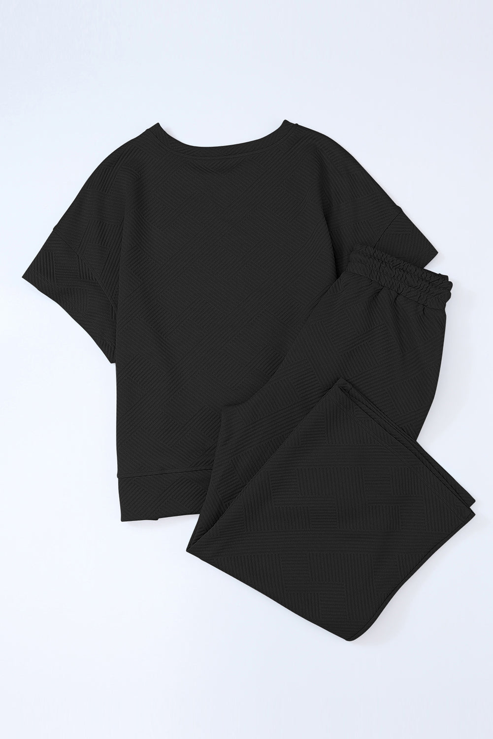 Ensemble t-shirt ample texturé noir *-A WOMAN WE LOVE