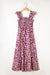 High Waisted Smocked Maxi Dress with Ruffle Straps and Pink Leopard