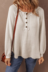 Blouse ample à manches à l'avoine-A WOMAN WE LOVE