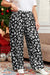 Leopard Print Wide Pockets Plus Size Leopard Pants