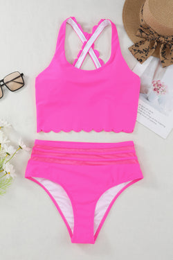 Pink Crusader High -Waist Bikini