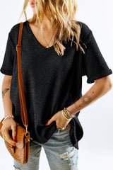 Gray t-shirt with high and bottom reverse