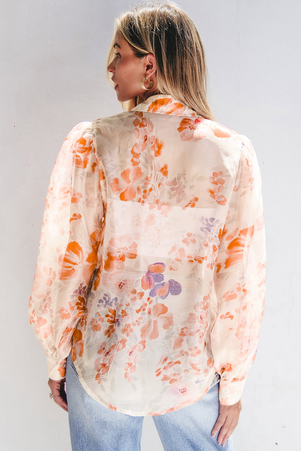 Chemise ample blanche à manches ballon *-A WOMAN WE LOVE