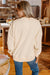 THANKS Apricot Chenille Embroidered Drop Shoulder Graphic Sweatshirt