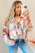 Rose abstract colored buttoned shirt