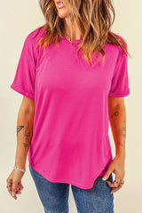 Red Rose Rose Red Round T-shirt