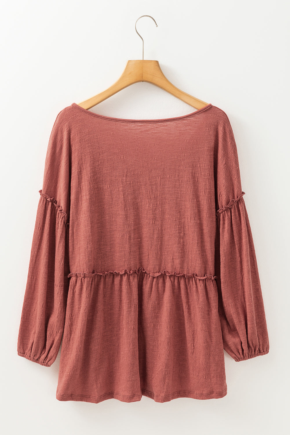 Blouse à manches bouffantes et col minéral-A WOMAN WE LOVE