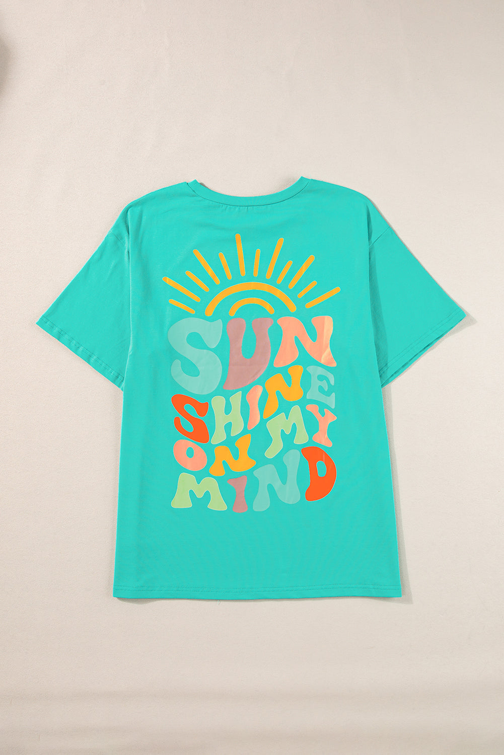 T-shirt graphique vert menthe SUNSHINE ON MY MIND