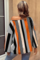 Chemisier orange à manches bouffantes imprimé *-A WOMAN WE LOVE